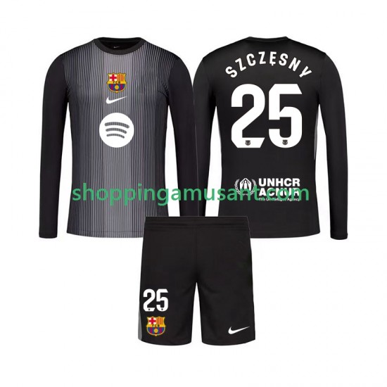 Maillot de Foot FC Barcelone Szczesny 25 Gardien Enfant Neutre 2025-2026 Manche Longue