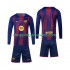 Maillot de Foot FC Barcelone Enfant Domicile 2025-2026 Manche Longue