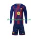 Maillot de Foot FC Barcelone Enfant Domicile 2025-2026 Manche Longue