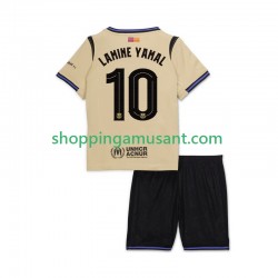 Maillot de Foot FC Barcelone Lamine Yamal 10 UCL Enfant Extérieur 2025-2026 Manche Courte