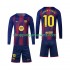 Maillot de Foot FC Barcelone Lamine Yamal 10 Enfant Domicile 2025-2026 Manche Longue