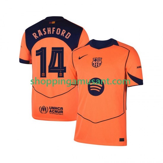 Maillot de Foot FC Barcelone Marcus Rashford 14 UCL Homme Neutre 2025-2026 Manche Courte