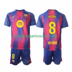 Maillot de Foot FC Barcelone Pedri 8 Enfant Domicile 2025-2026 Manche Courte