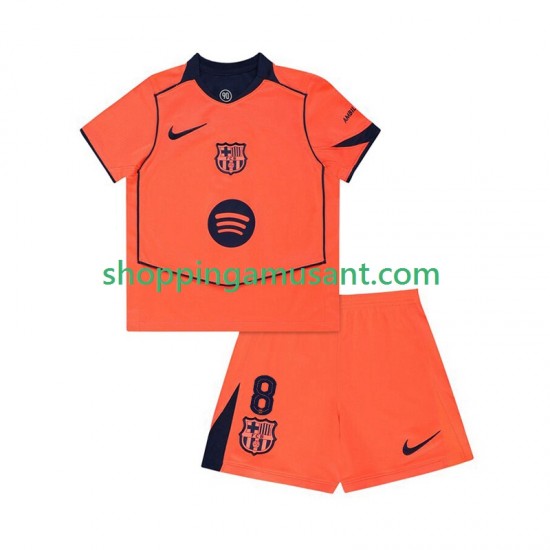 Maillot de Foot FC Barcelone Pedri 8 UCL Enfant Neutre 2025-2026 Manche Courte