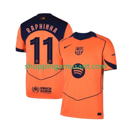 Maillot de Foot FC Barcelone Raphinha 11 Champions League Homme Neutre 2025-2026 Manche Courte