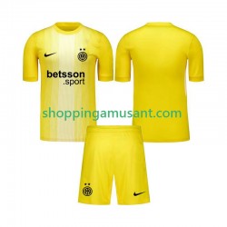Maillot de Foot Inter Milan Gardien Enfant Extérieur 2025-2026 Manche Courte
