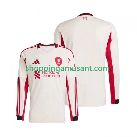 Maillot de Foot Liverpool Homme Extérieur 2025-2026 Manche Longue
