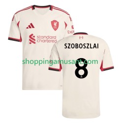 Maillot de Foot Liverpool Dominik Szoboszlai 8 Homme Extérieur 2025-2026 Manche Courte