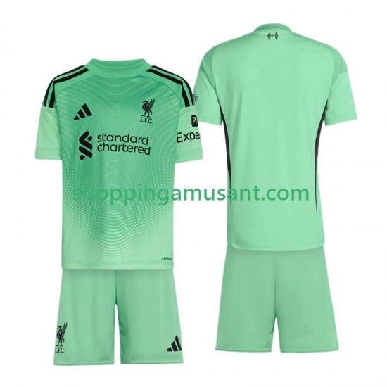 Maillot de Foot Liverpool Gardien Enfant Extérieur 2025-2026 Manche Courte