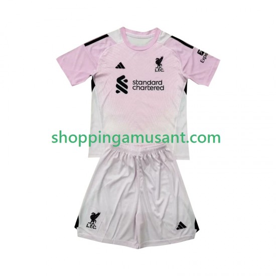 Maillot de Foot Liverpool Gardien Enfant Neutre 2025-2026 Manche Courte