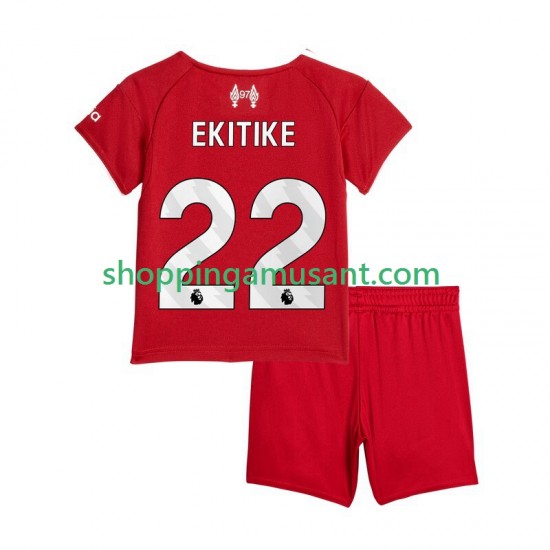 Maillot de Foot Liverpool Hugo Ekitike 22 Enfant Domicile 2025-2026 Manche Courte