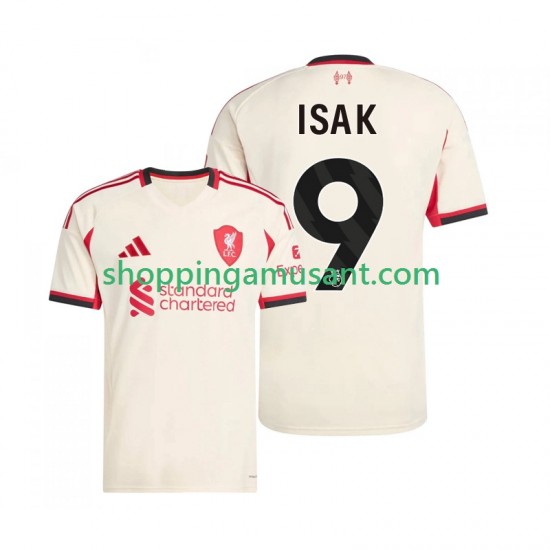 Maillot de Foot Liverpool ISAK 9 Homme Extérieur 2025-2026 Manche Courte