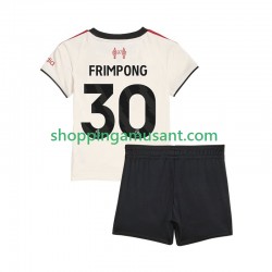 Maillot de Foot Liverpool Jeremie Frimpong 30 Enfant Extérieur 2025-2026 Manche Courte