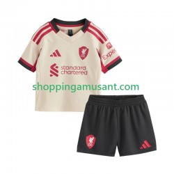 Maillot de Foot Liverpool Enfant Extérieur 2025-2026 Manche Courte