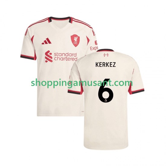 Maillot de Foot Liverpool Milos Kerkez 6 Homme Extérieur 2025-2026 Manche Courte