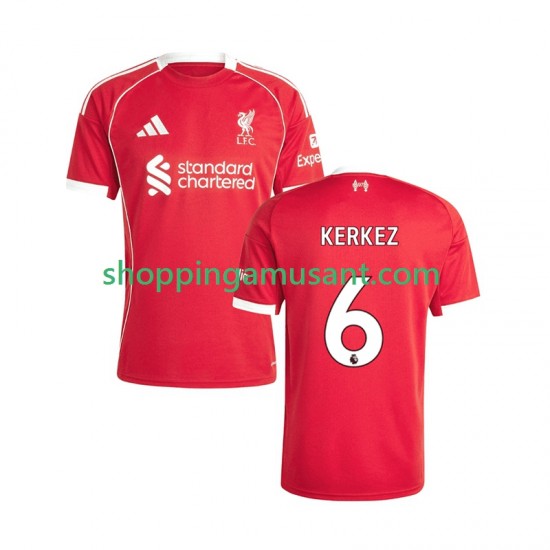 Maillot de Foot Liverpool Milos Kerkez 6 Homme Domicile 2025-2026 Manche Courte