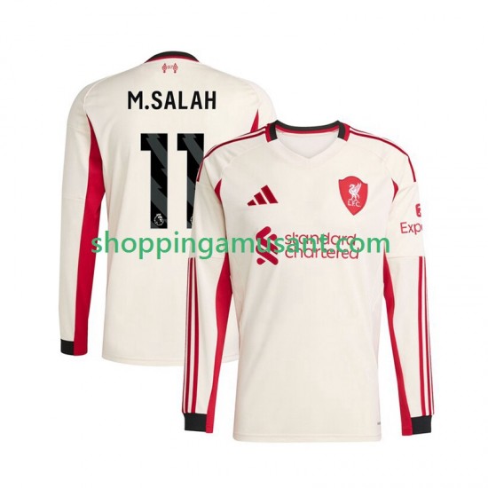 Maillot de Foot Liverpool Mohamed Salah 11 Homme Extérieur 2025-2026 Manche Longue