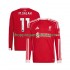 Maillot de Foot Liverpool Mohamed Salah 11 Homme Domicile 2025-2026 Manche Longue