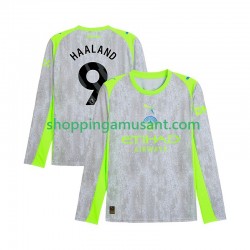 Maillot de Foot Manchester City Erling Haaland 9 Homme Neutre 2025-2026 Manche Longue