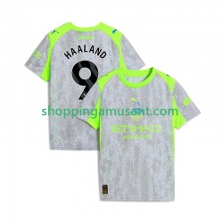 Maillot de Foot Manchester City Erling Haaland 9 Homme Neutre 2025-2026 Manche Courte