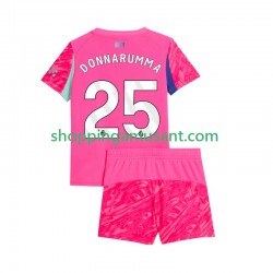 Maillot de Foot Manchester City Gianluigi Donnarumma 25 Gardien Enfant Extérieur 2025-2026 Manche Courte