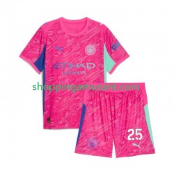 Maillot de Foot Manchester City Gianluigi Donnarumma 25 Gardien Enfant Extérieur 2025-2026 Manche Courte