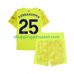 Maillot de Foot Manchester City Gianluigi Donnarumma 25 Gardien Enfant Neutre 2025-2026 Manche Courte