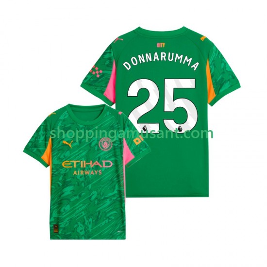 Maillot de Foot Manchester City Gianluigi Donnarumma 25 Gardien Homme Domicile 2025-2026 Manche Courte