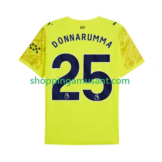 Maillot de Foot Manchester City Gianluigi Donnarumma 25 Gardien Homme Neutre 2025-2026 Manche Courte