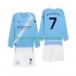 Maillot de Foot Manchester City Omar Marmoush 7 Enfant Domicile 2025-2026 Manche Longue