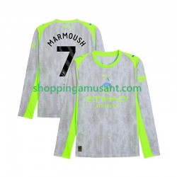 Maillot de Foot Manchester City Omar Marmoush 7 Homme Neutre 2025-2026 Manche Longue