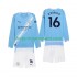 Maillot de Foot Manchester City Rodrigo Hernandez 16 Enfant Domicile 2025-2026 Manche Longue