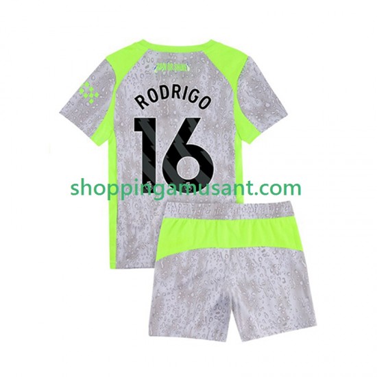 Maillot de Foot Manchester City Rodrigo Hernandez 16 Enfant Neutre 2025-2026 Manche Courte