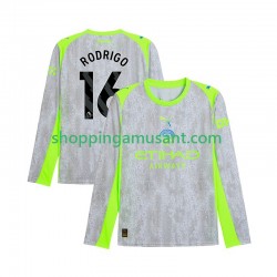 Maillot de Foot Manchester City Rodrigo Hernandez 16 Homme Neutre 2025-2026 Manche Longue