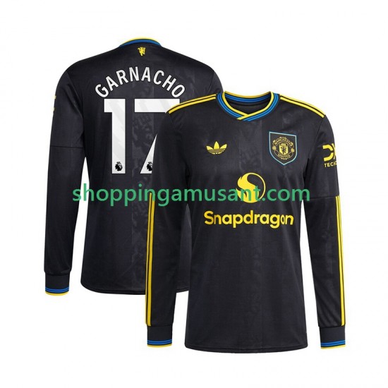 Maillot de Foot Manchester United Alejandro Garnacho 17 Homme Neutre 2025-2026 Manche Longue