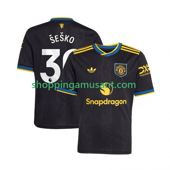Maillot de Foot Manchester United Benjamin Sesko 30 Homme Neutre 2025-2026 Manche Courte