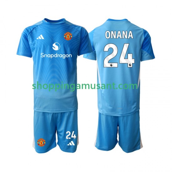 Maillot de Foot Manchester United Andre Onana 24 Gardien Enfant Domicile 2025-2026 Manche Courte