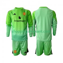 Maillot de Foot Manchester United Gardien Enfant 4ème 2025-2026 Manche Longue