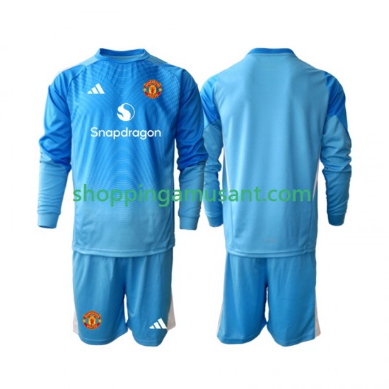 Maillot de Foot Manchester United Gardien Enfant Domicile 2025-2026 Manche Longue