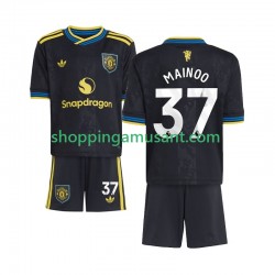 Maillot de Foot Manchester United Kobbie Mainoo 37 Enfant Neutre 2025-2026 Manche Courte