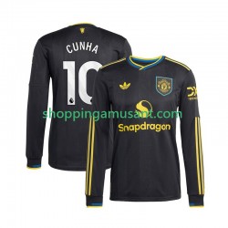 Maillot de Foot Manchester United Matheus Cunha 10 Homme Neutre 2025-2026 Manche Longue