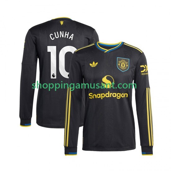 Maillot de Foot Manchester United Matheus Cunha 10 Homme Neutre 2025-2026 Manche Longue