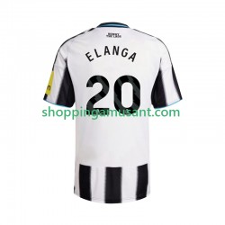 Maillot de Foot Newcastle United Elanga 20 Homme Domicile 2025-2026 Manche Courte