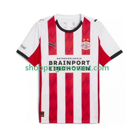 Maillot de Foot PSV Eindhoven Homme Domicile 2025-2026 Manche Courte