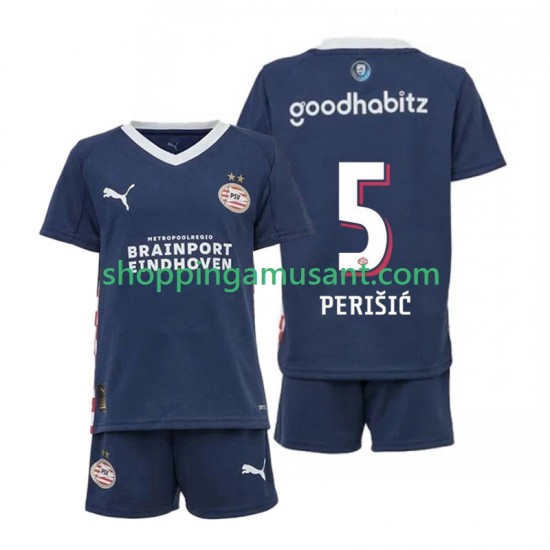 Maillot de Foot PSV Eindhoven Ivan Perisic 5 Enfant Extérieur 2025-2026 Manche Courte