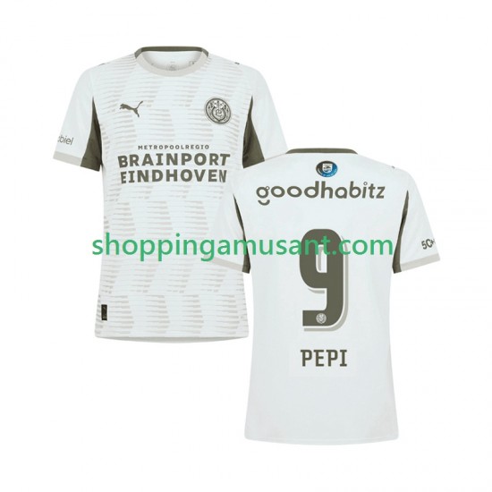 Maillot de Foot PSV Eindhoven Ricardo Pepi 9 Homme Neutre 2025-2026 Manche Courte