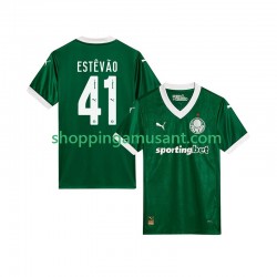 Maillot de Foot Palmeiras Estevao 41 Homme Domicile 2025-2026 Manche Courte
