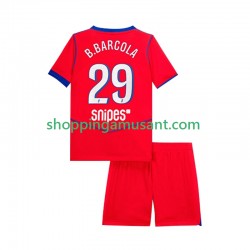 Maillot de Foot Paris Saint-Germain Bradley Barcola 29 Enfant Neutre 2025-2026 Manche Courte