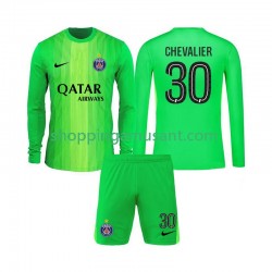 Maillot de Foot Paris Saint-Germain Lucas Chevalier 30 Gardien Enfant Extérieur 2025-2026 Manche Longue