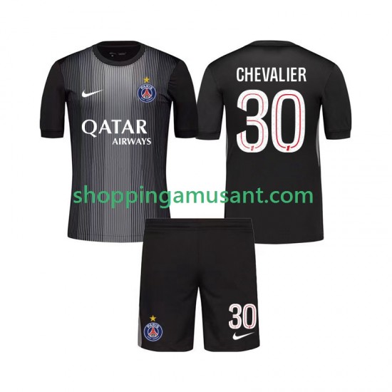 Maillot de Foot Paris Saint-Germain Lucas Chevalier 30 Gardien Enfant Domicile 2025-2026 Manche Courte